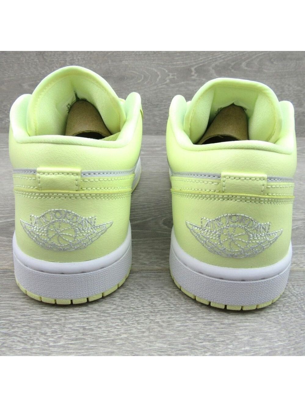Air Jordan 1 Low Women's Size 9 Platinum White Citron Lemonade NEW - Picture 8 of 16